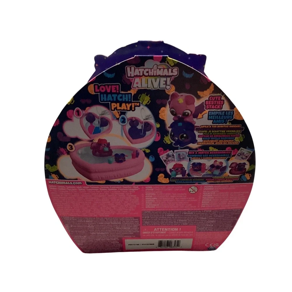 Hatchimals Alive Neon Rainbow Bestie Pool Party Playset with 2 Figures 14 Access